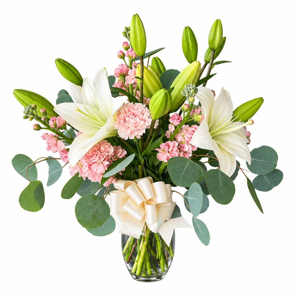 White bouquet – Garden Blush Bouquet by Gris Glam