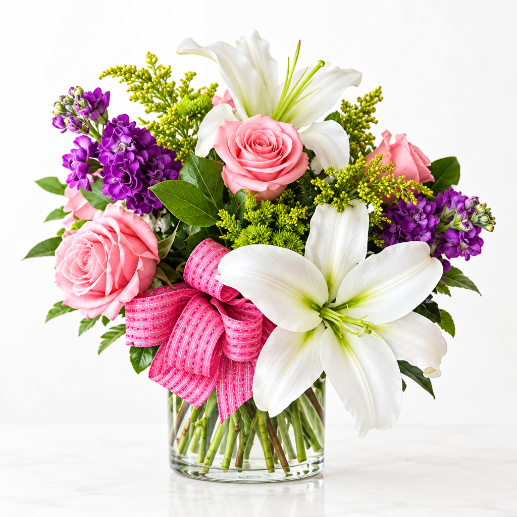 White floral arrangement – Garden Charm by Gris Glam