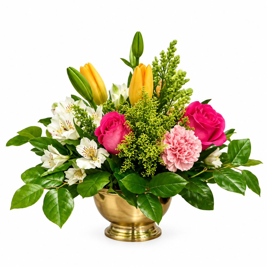 Mixed-color floral arrangement – Golden Meadow by Gris Glam