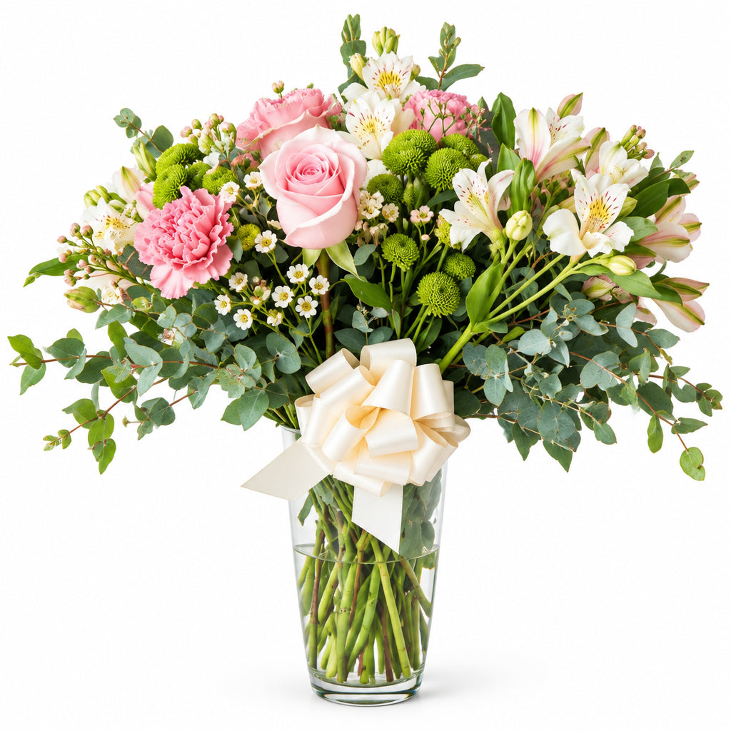 White floral arrangement – Blush Meadow by Gris Glam