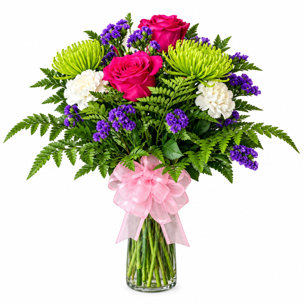 Purple floral arrangement – Cheerful Blossom by Gris Glam