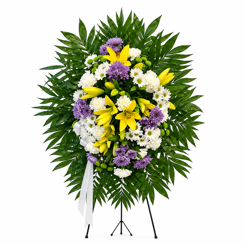 White floral arrangement – Cherished Memories by Gris Glam
