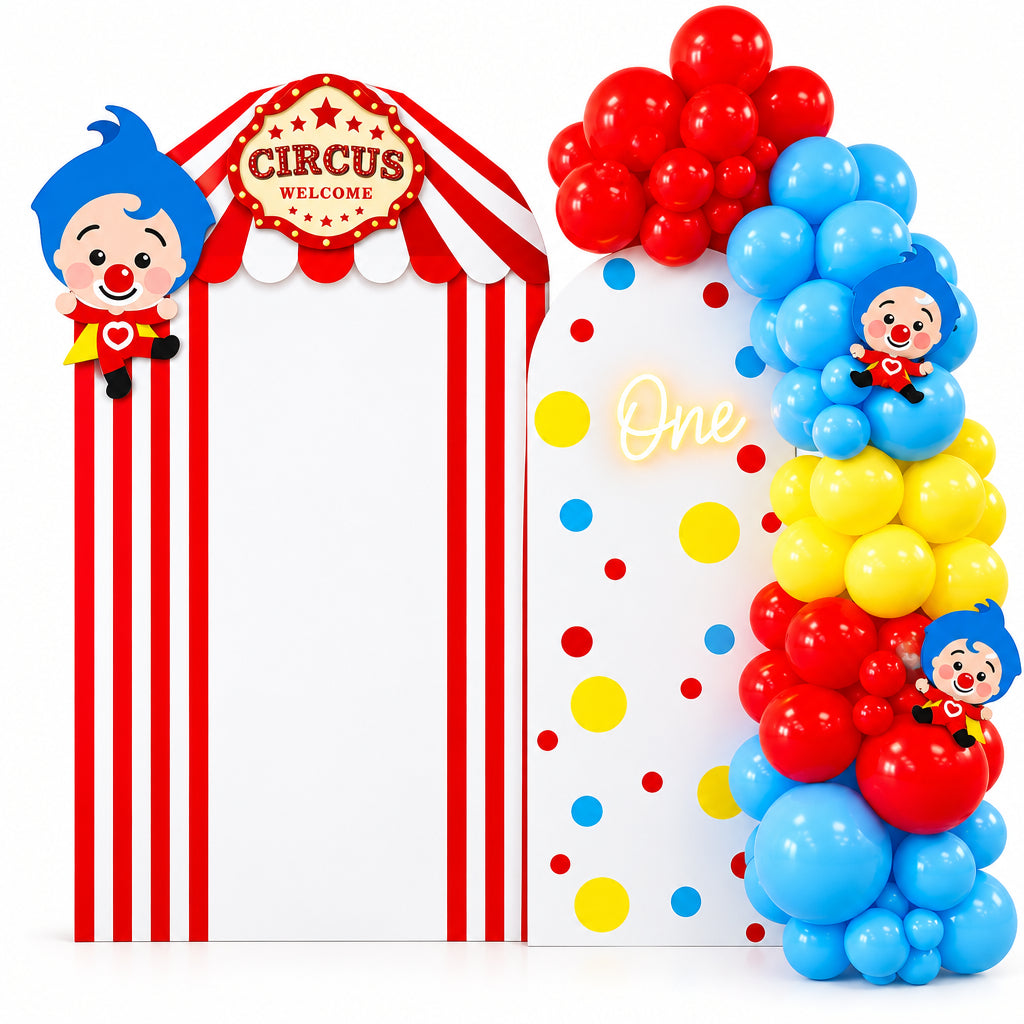 Circus Backdrop floral arrangement by Gris Glam
