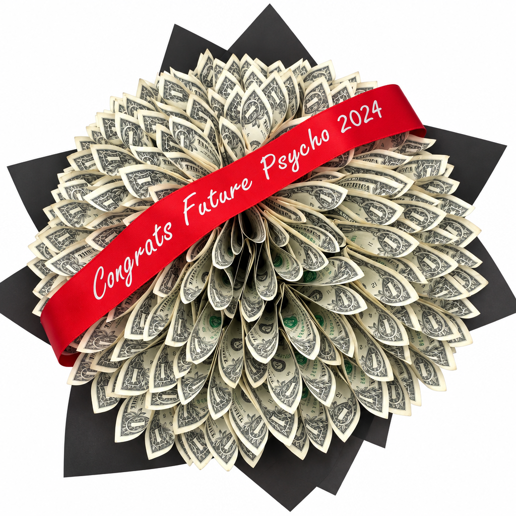 Green bouquet – Congrats Cash Bouquet by Gris Glam