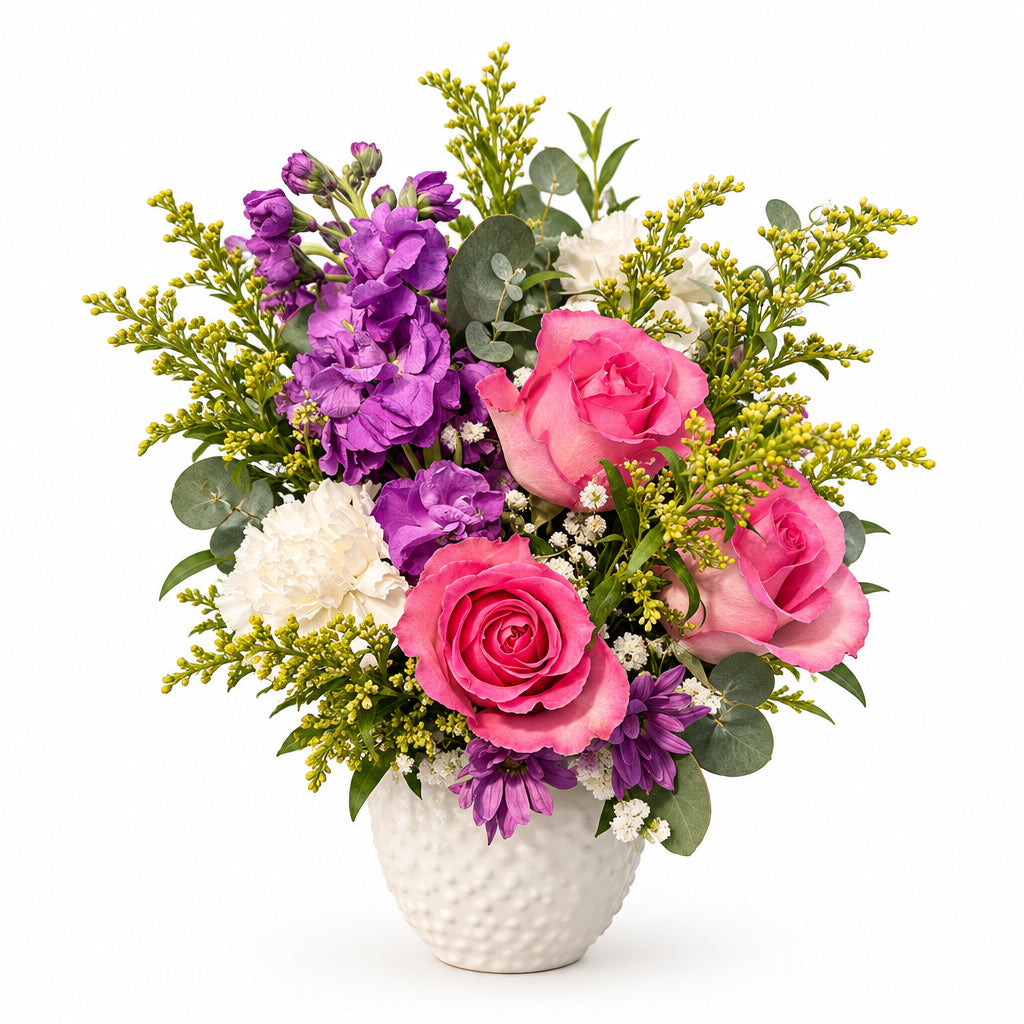 White floral arrangement – Garden Bloom by Gris Glam