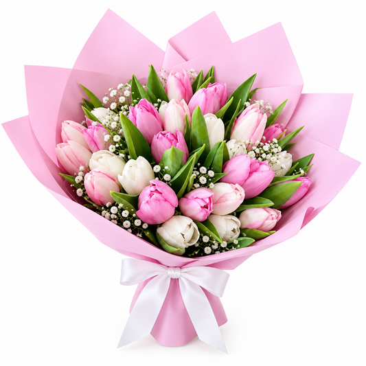 Pink bouquet – Simply Tulips by Gris Glam