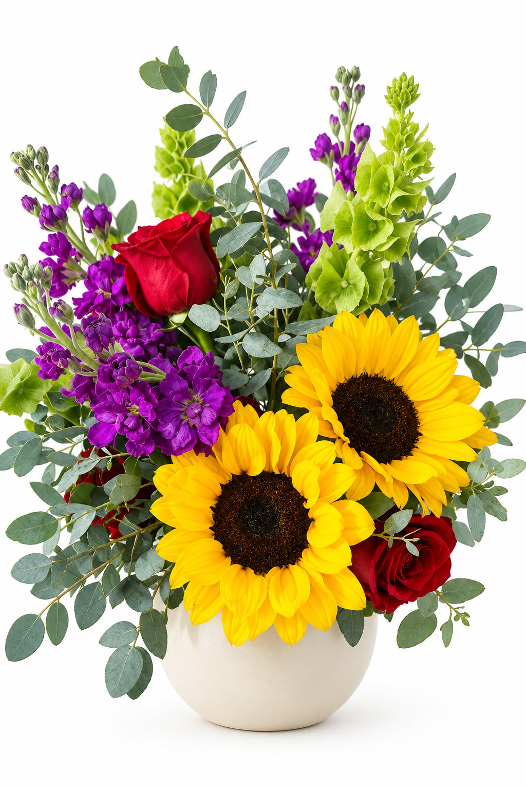 Red floral arrangement – Sunflower Fields by Gris Glam
